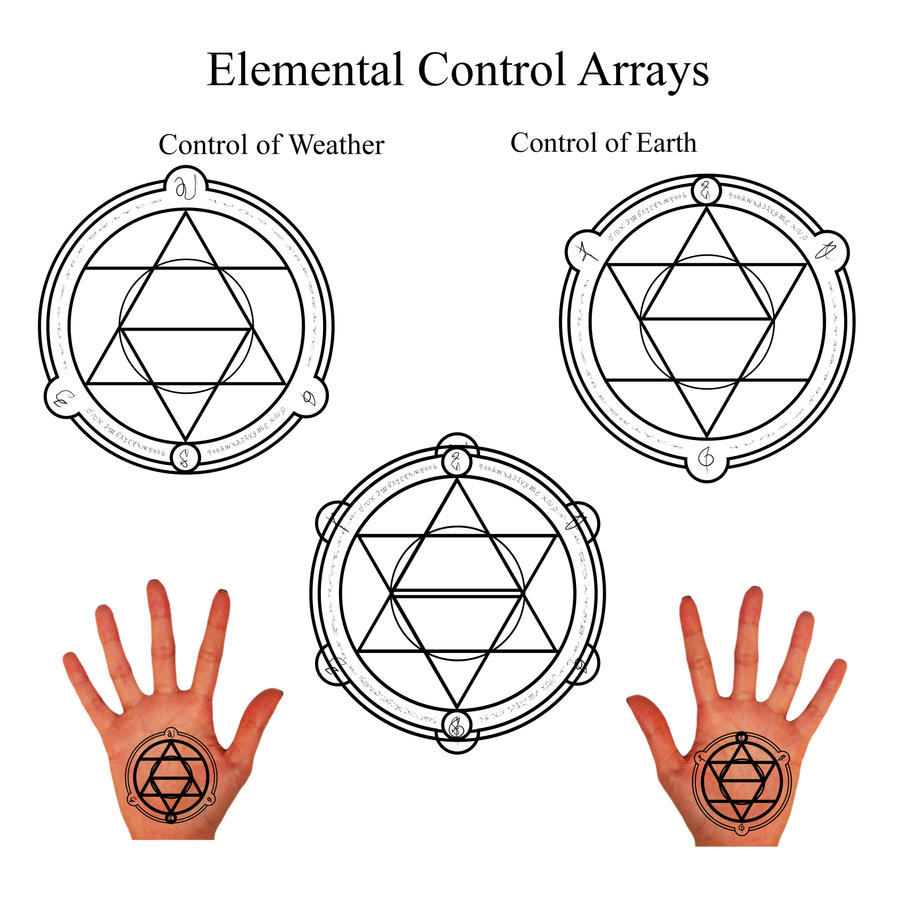 Element Control Main Elemental Conrol Arrays by Notshurly on DeviantArt