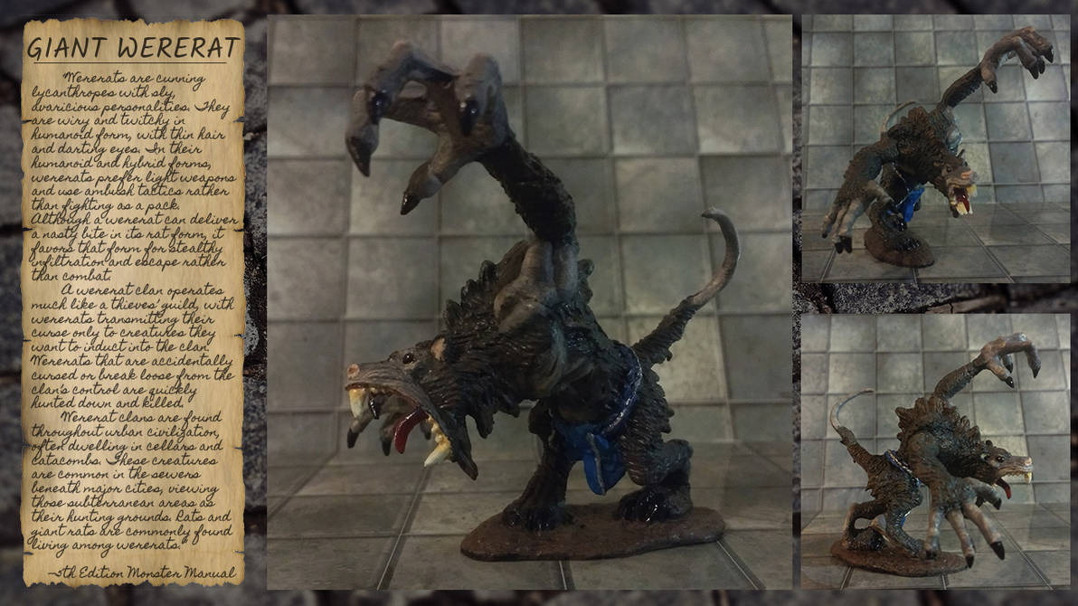Giant Wererat by RustyCletus on DeviantArt
