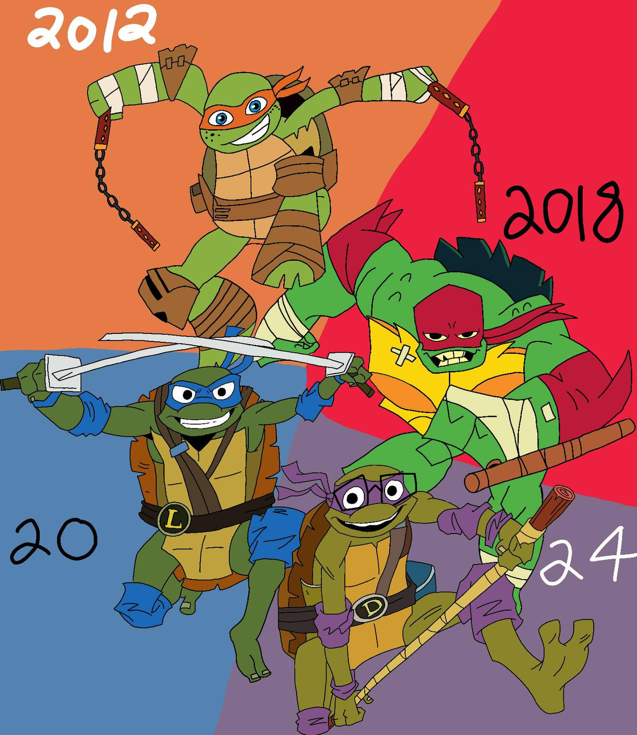 HEROES IN A HALF SHELL! TURTLE POWER! by ShantaGold on DeviantArt
