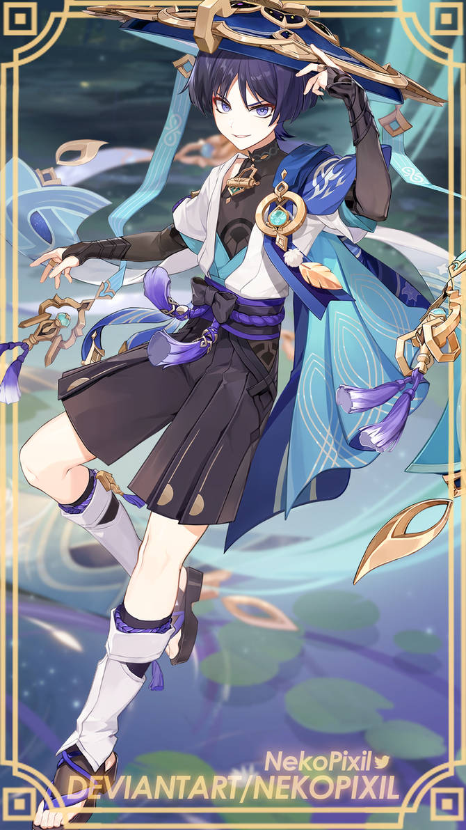 Genshin Impact: Wanderer Render by NekoPixil on DeviantArt