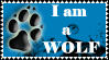 I'm a Wolf - Stamp