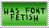 Font fetish - Anajrob by stamps-club