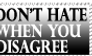 When you disagree - MyStamps