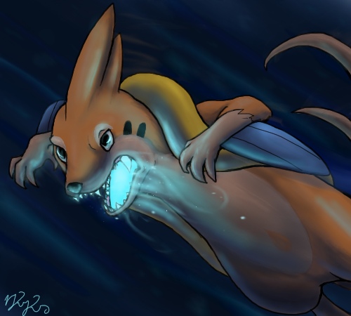 'FLOATZEL used Ice Fang'