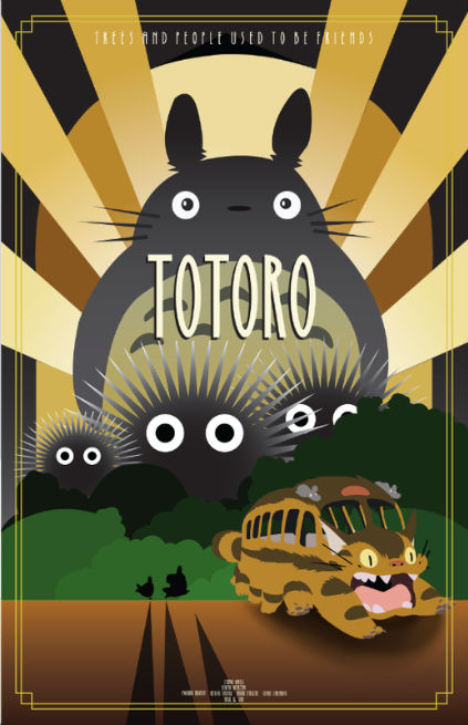 Totoro Movie Poster By Ninja Miki On Deviantart Totoro Movie Poster By Ninja Miki On Deviantart