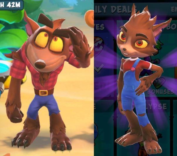 On the Run! Werewolf Skins by CrashXFusion on DeviantArt