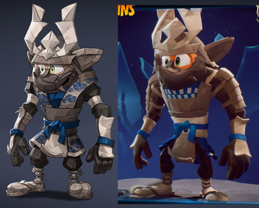 Papercut Crash (Concept Vs. Final Design) by CrashXFusion on DeviantArt