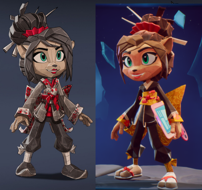 Papercut Deviantart Papercut Coco (Concept Vs. Final Design) by CrashXFusion on DeviantArt