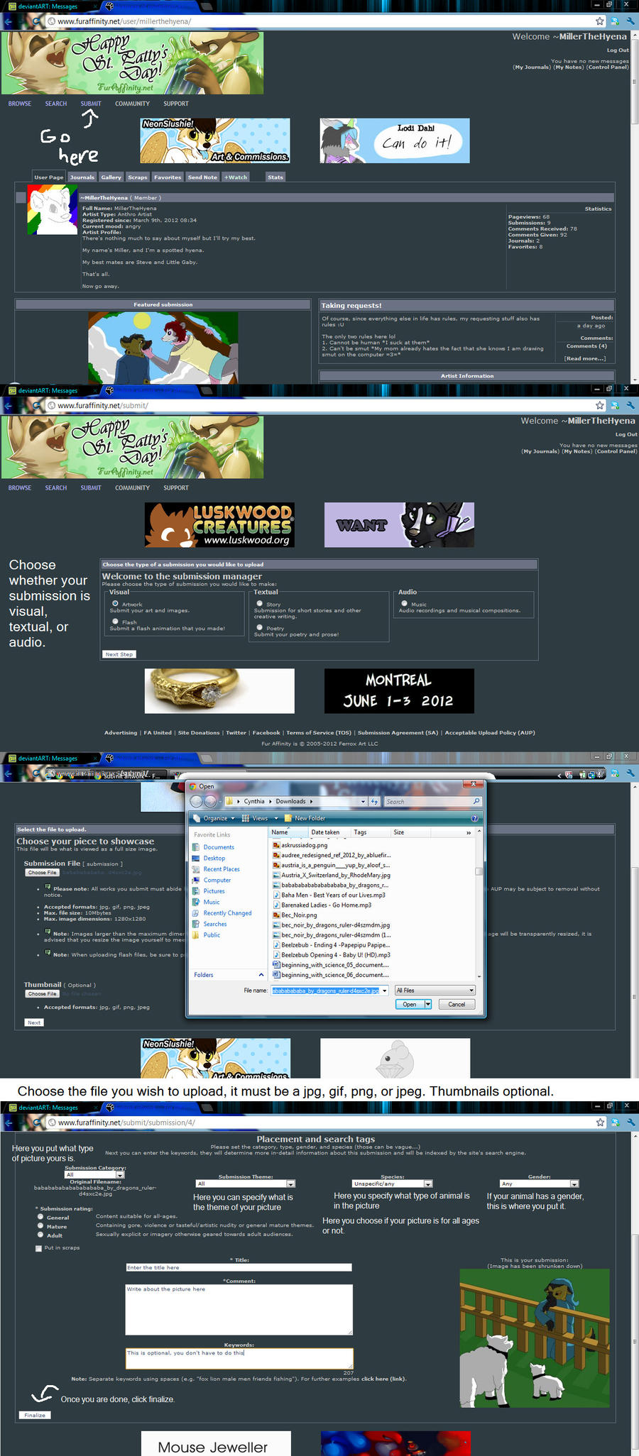 Furaffinity Submission tutorial by AskCaustria on DeviantArt