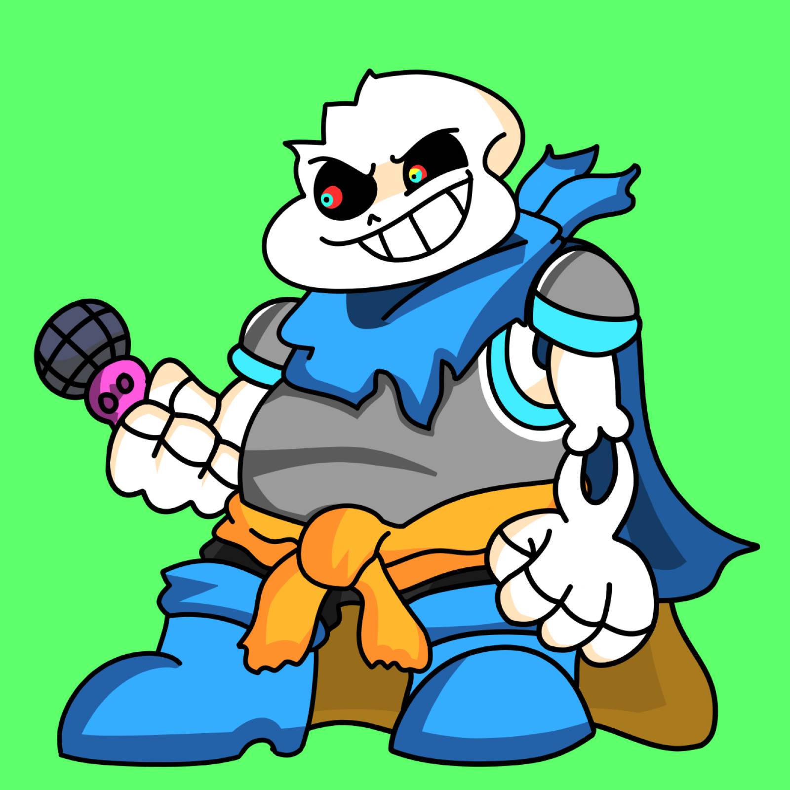 Friday Night Funkin - Epic!Sans Sprite (My Take)