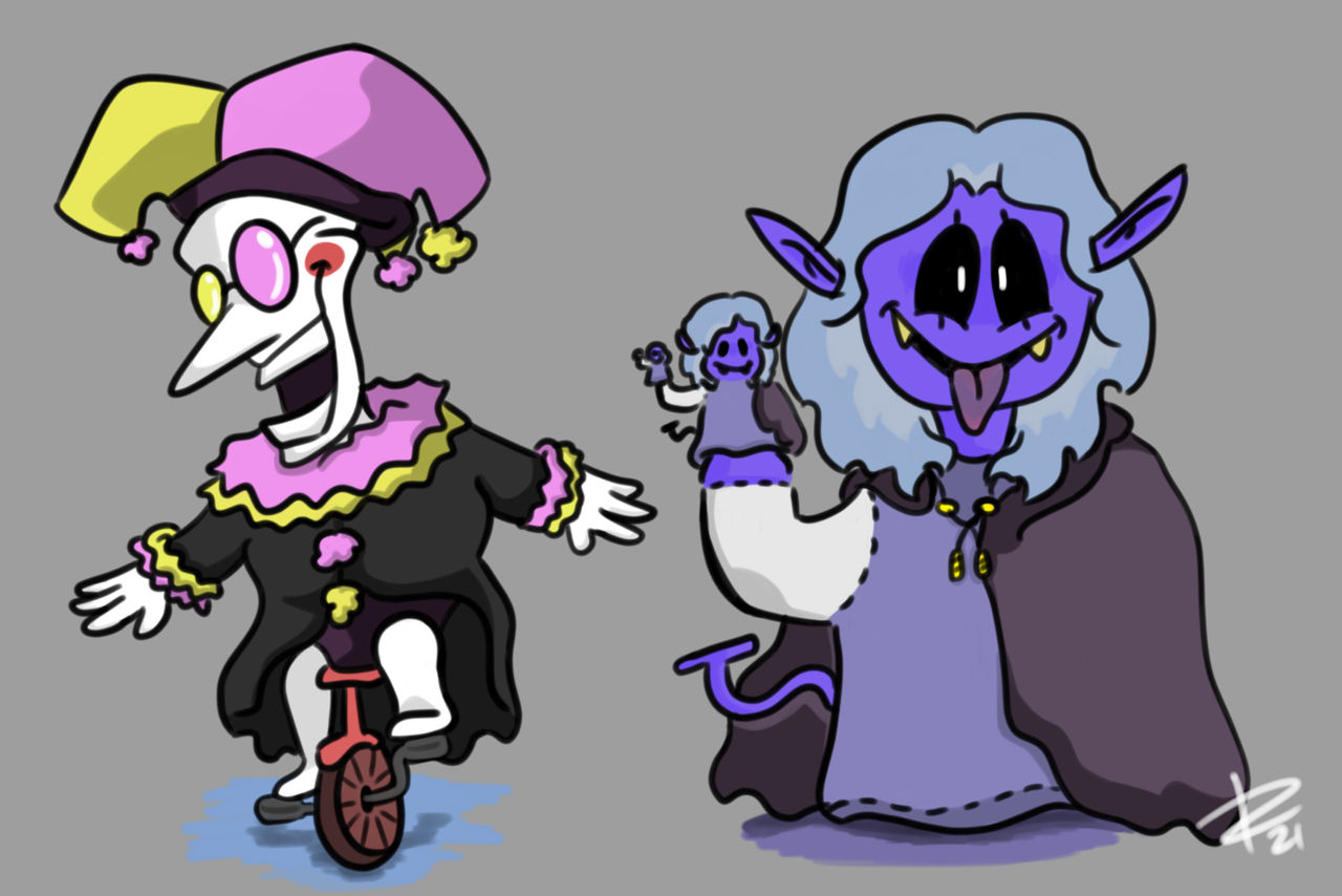 Deltaswap Concept: Jevil and Spamton Swap by seassan on DeviantArt