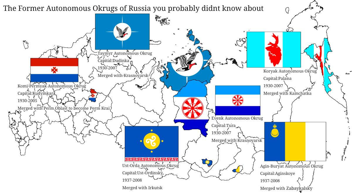 The Former Autonomous Okrugs of Russia by ktchupandmstrd on DeviantArt