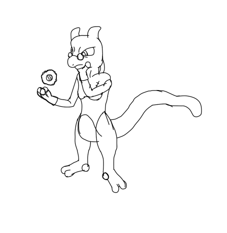 Psi the Mewtwo (sketch)