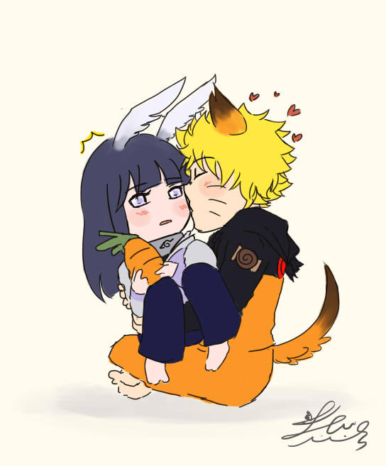 NaruHina: My lil rabbit by JcNight-Art on DeviantArt