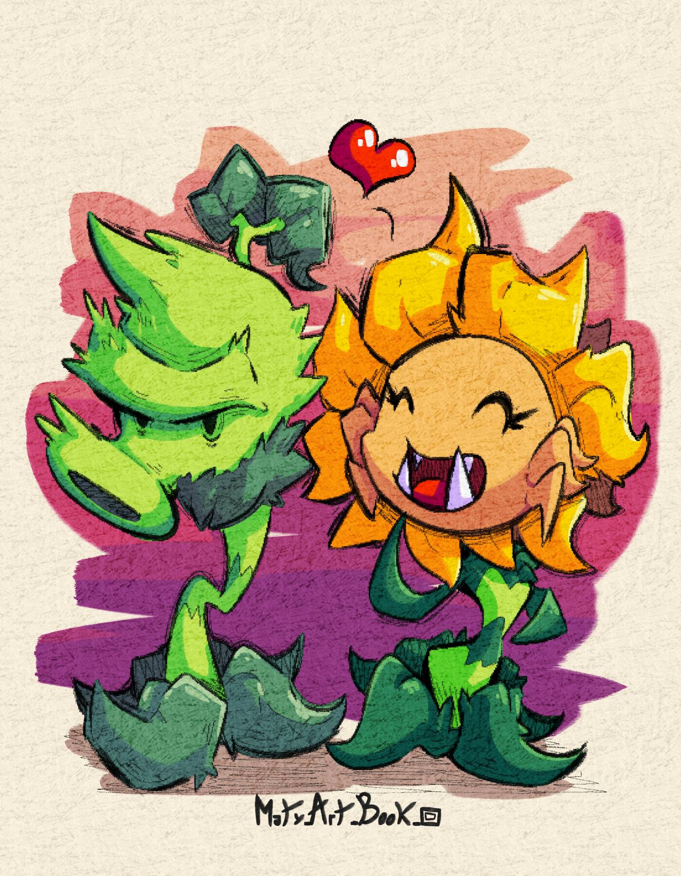 Sunflower x Peashooter by Matyjoestar98 on DeviantArt