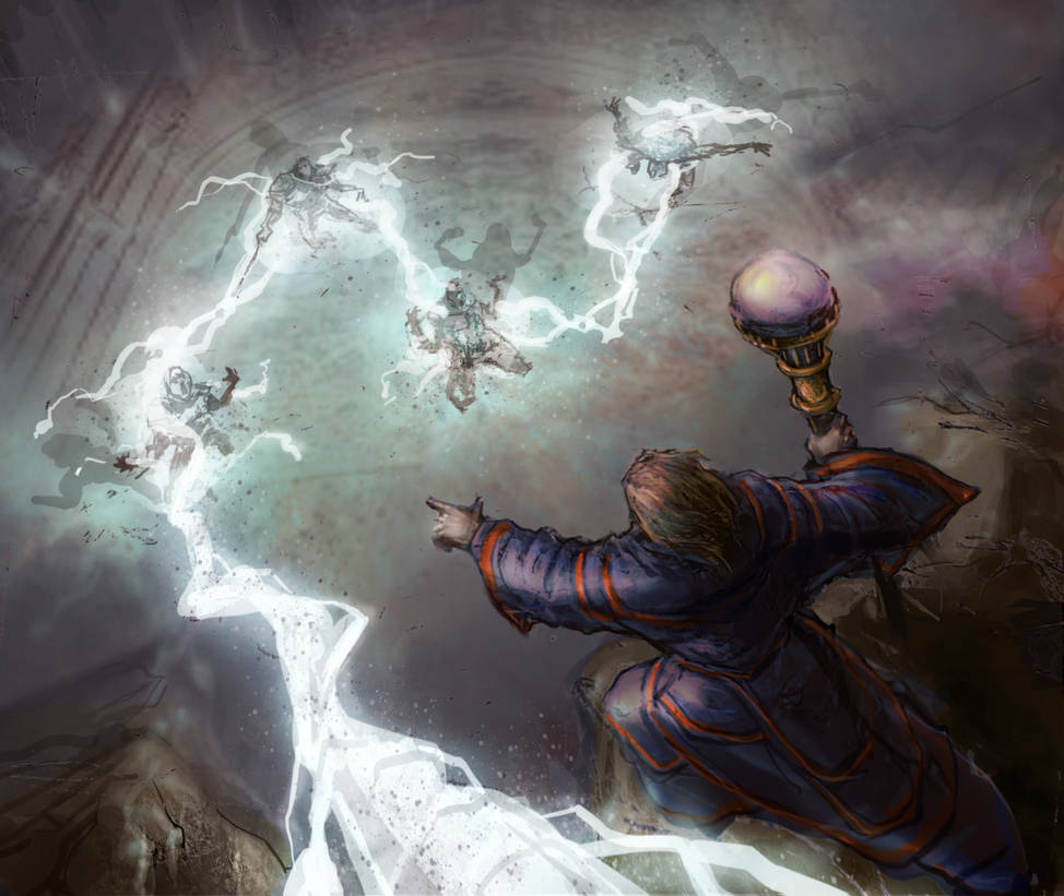 Card art - Chain lightning by mattforsyth on DeviantArt