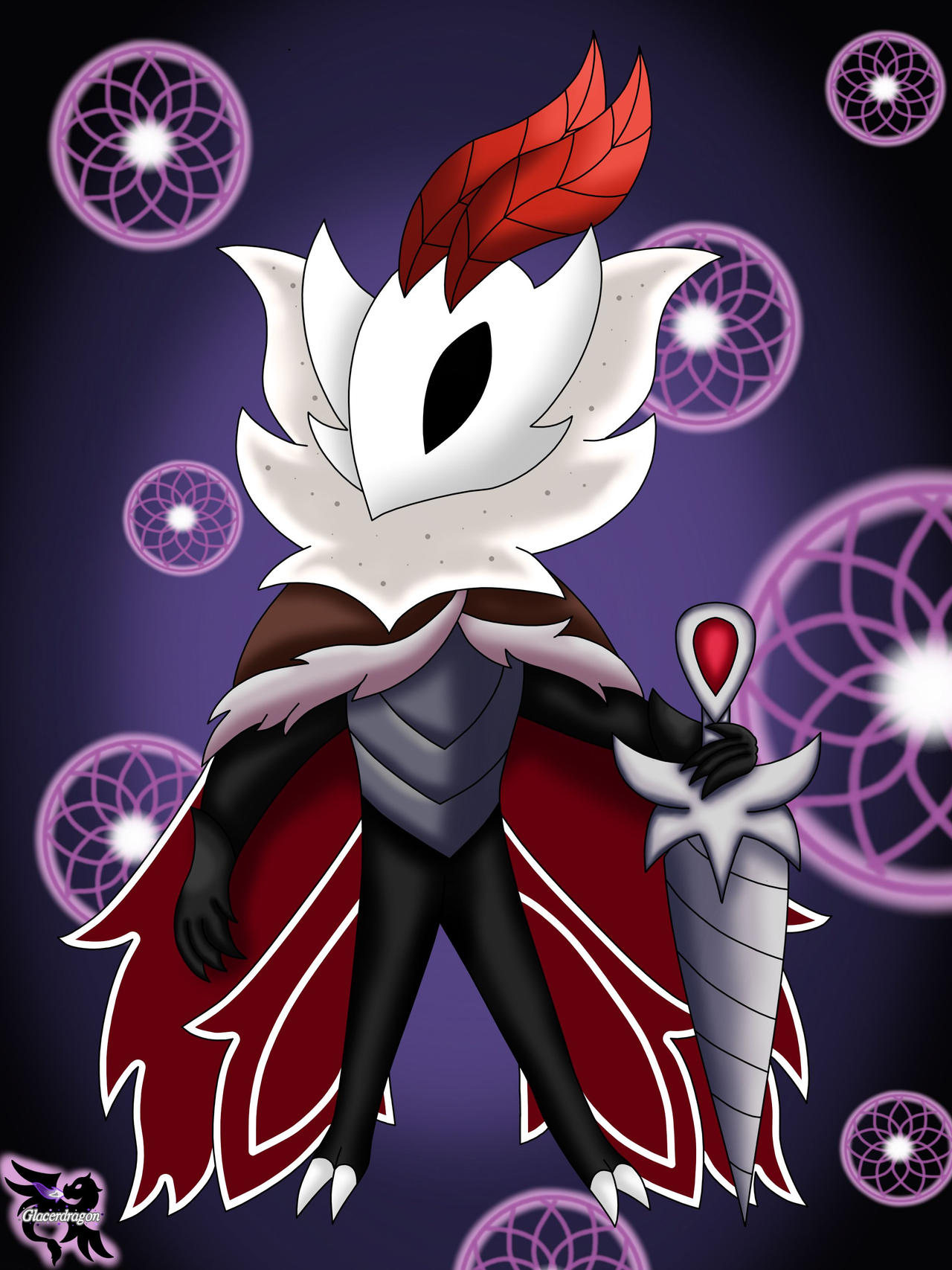 Hollow Knight moth warrior by Glacerdragon on DeviantArt