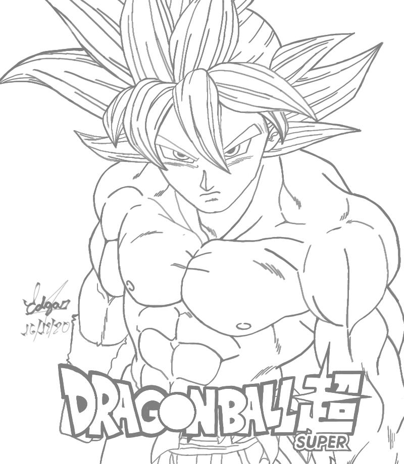 Alexbii Goku Migatte DBS Black and white by AlexBii95 on DeviantArt