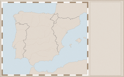 Reconquista map (Iberian peninsula)