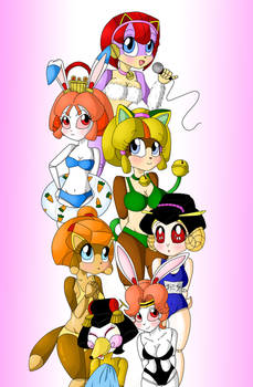 Samurai Pizza Cats - GIRLS -COLOURED- [3/4]