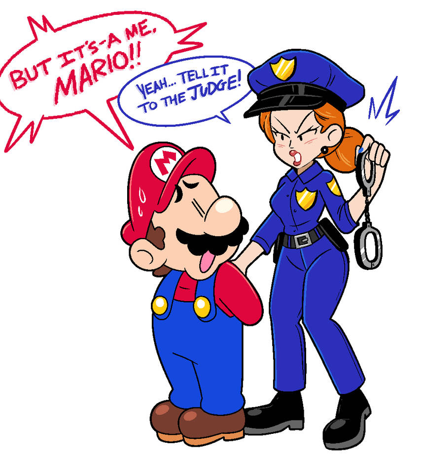 Fbi Mario Mario gets arrested. by hallr285 on DeviantArt