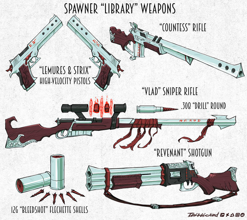 Spawner Weapon Concepts by TeiWicked on DeviantArt