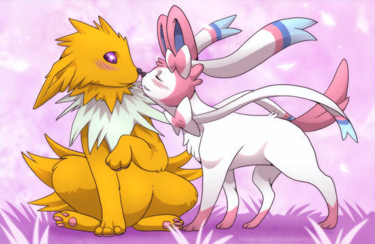 I love you - Jolteon and Sylveon