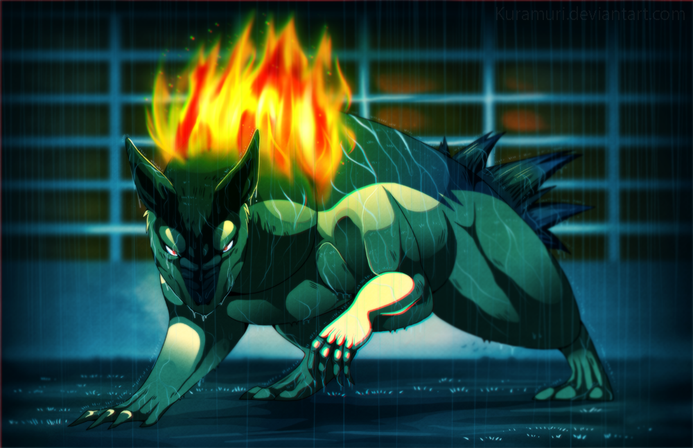 Typhlosion - Even in the deepest rain...