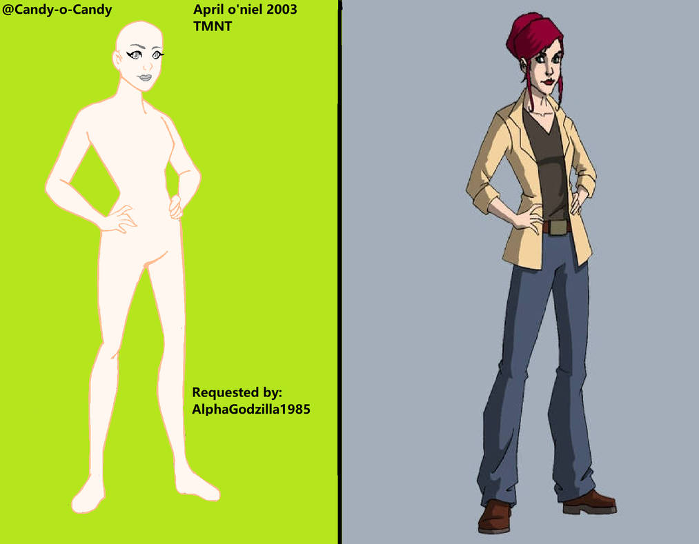 April Base Deviantart Requested Base #5- April O'niel 2003 by Candy-o-Bases on DeviantArt