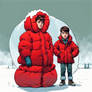 boy wearing puffer jacket 8