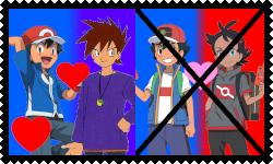 Pro-SatoShige And Anti-SatoGou Stamp by MangaAnimeChampion