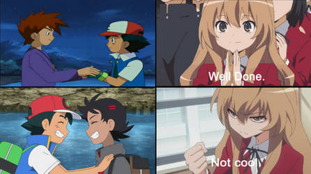 Taiga Aisaka Reacts To Ash X Male Ships by MangaAnimeChampion