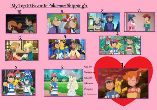 My Top Ten Favourite Pokemon Shippings