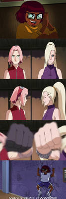 Sakura And Ino Agree To Punch Velma (2023)