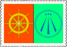 Buddhism And Druidry Stamp