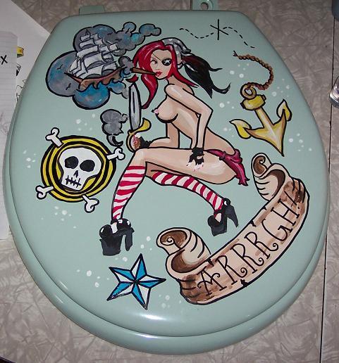 Pirate toilet seat