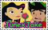 June and Jake stamp by Gyngerr