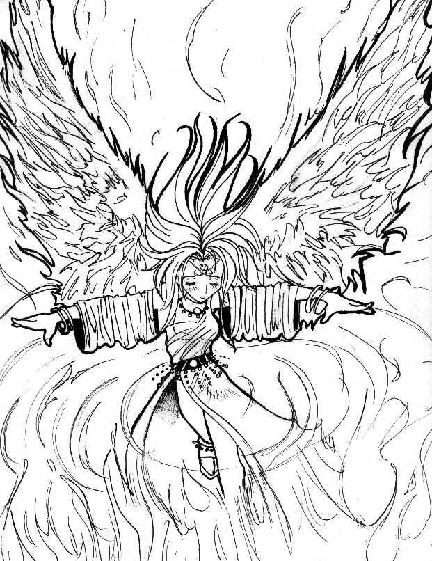 Fire Angel Wings