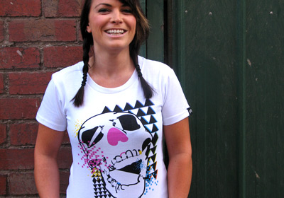 Retro Skull T-shirt Girls