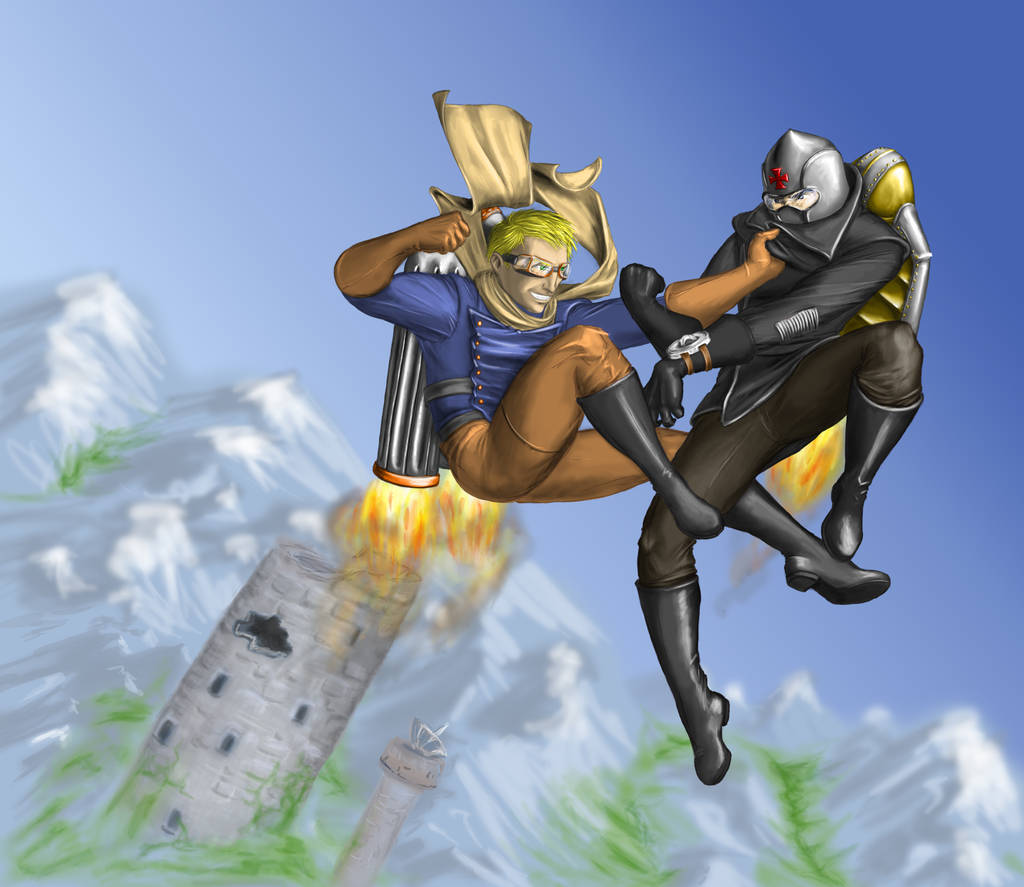 Sky Battle by Bluesrat