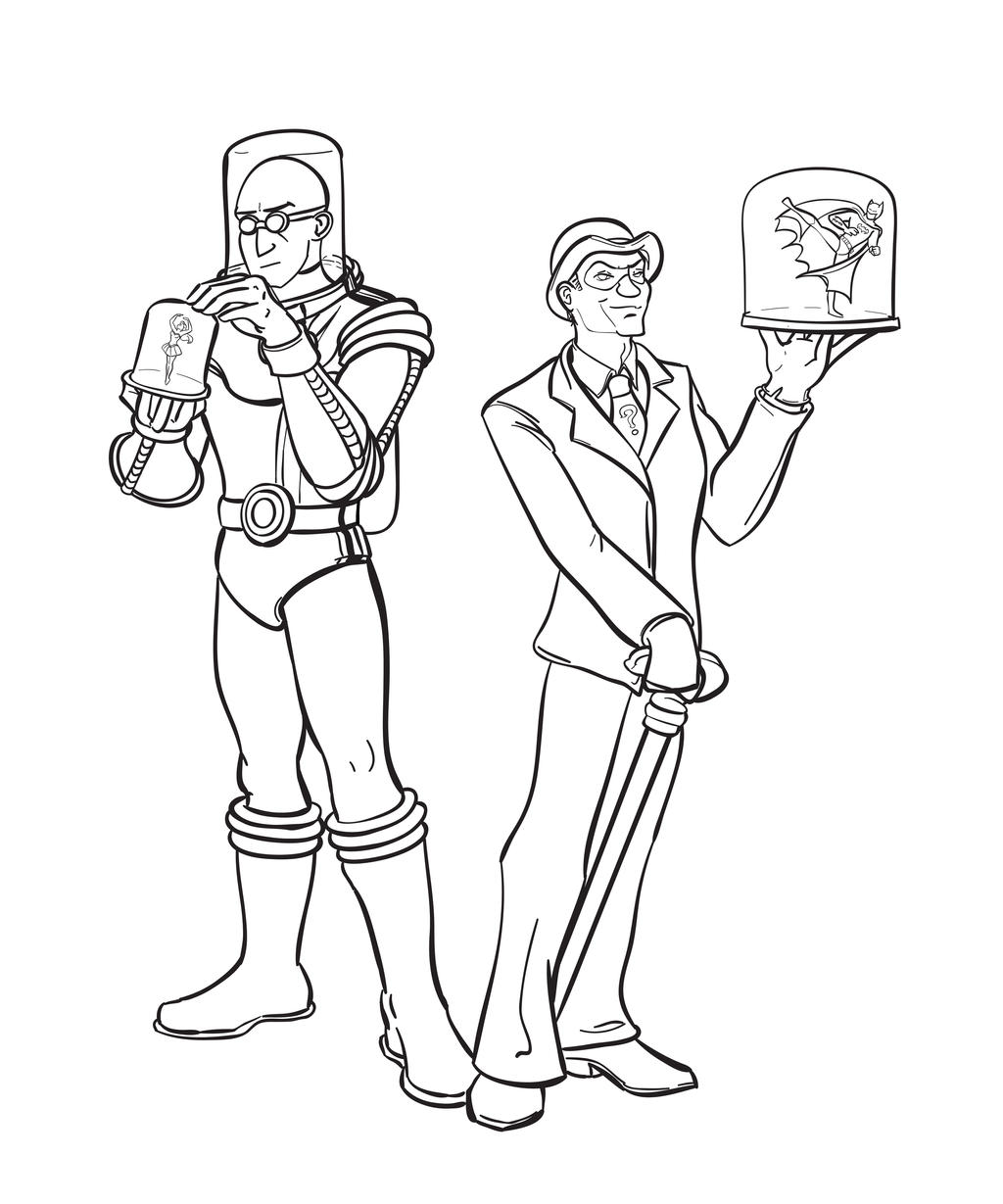 Snow Globes Lineart by Bluesrat