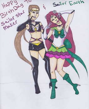 Sailor Star Maker and Earth Bday pic