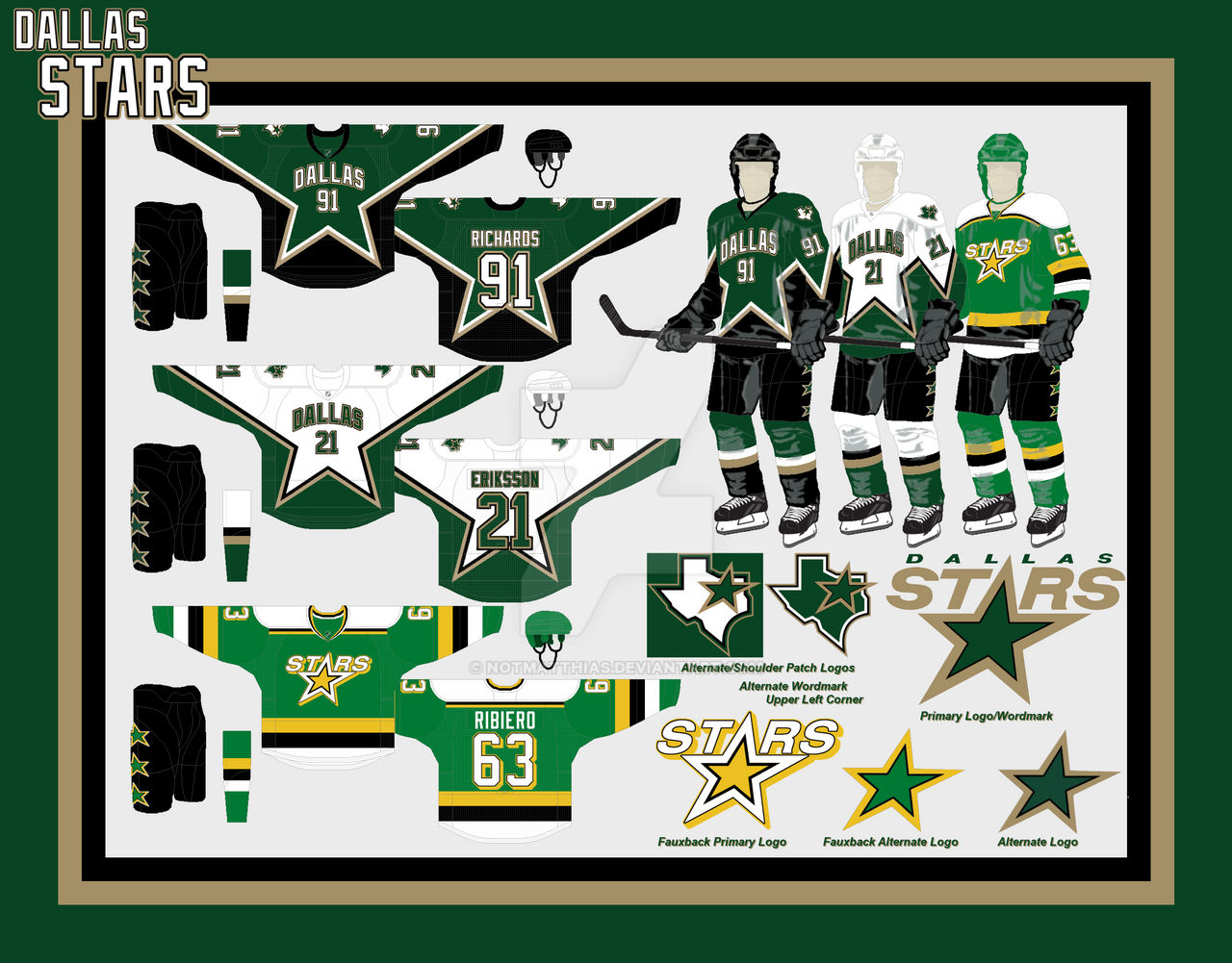 NHL Uniform Concepts on Behance  Dallas stars, Dallas stars hockey, Nhl  uniform