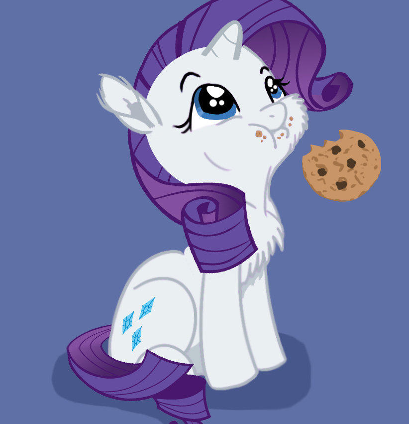 Rarity with cookie by Longren on DeviantArt