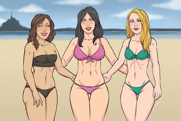 GIF - 3 years friends at the beach