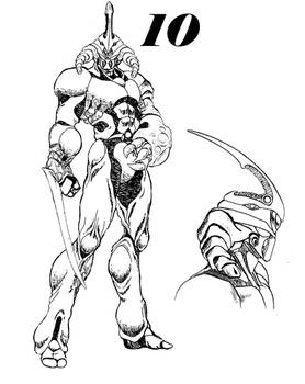 Guyver 10 Line art