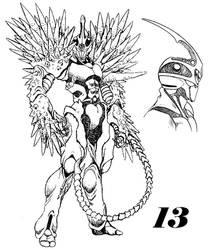 Guyver 13 Line art