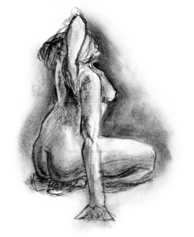 Girl Sitting Rendering 2