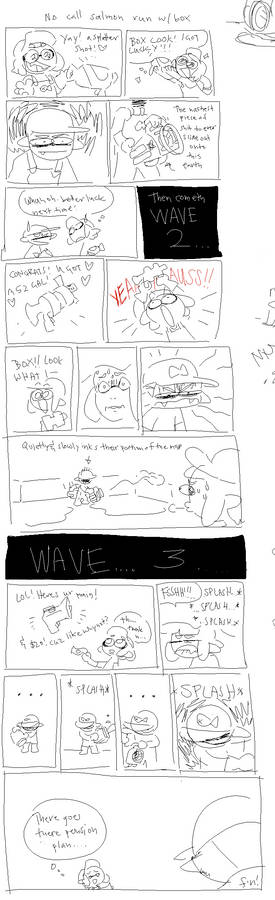 draw pile comic about Salmon Run