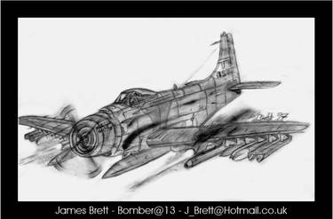 James Brett Bomber Plane A3